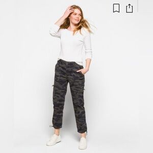 Democracy “Ab-Solution” Grey Camo Utility Pants Size 12 - Tummy Slimming